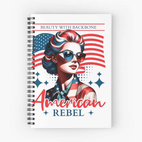 Item preview,  Beauty With Backbone – American Rebel Pop Art  BLUE designed and sold by FaeryNuff.