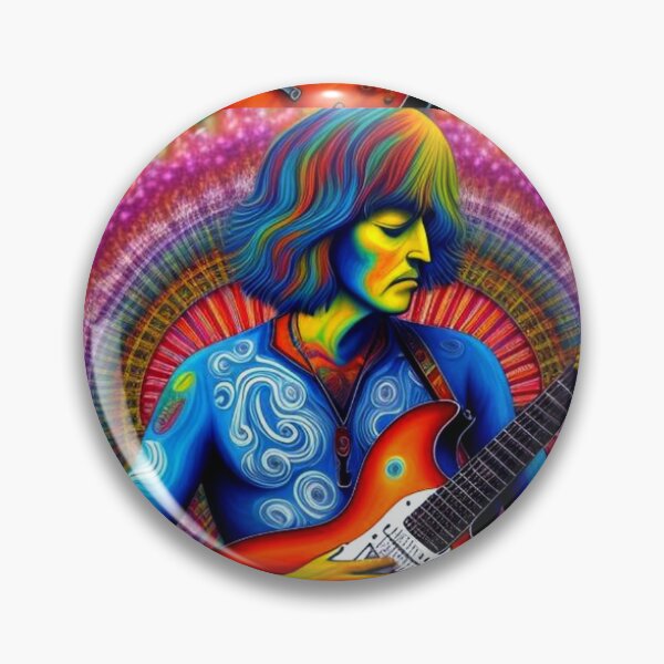 Item preview, Psychedelic Hippy Guitarist designed and sold by TheDarkWardrobe.