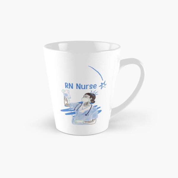 Item preview, RN Nurse Cute Blue Watercolor | Registered Nurse Medical | Nurse Life  Illustration | RN Nurse | Pediatric Nurse Blue | ICU Nurse Graduation Gift | Healthcare Worker   designed and sold by LitzoyGlobeArt.