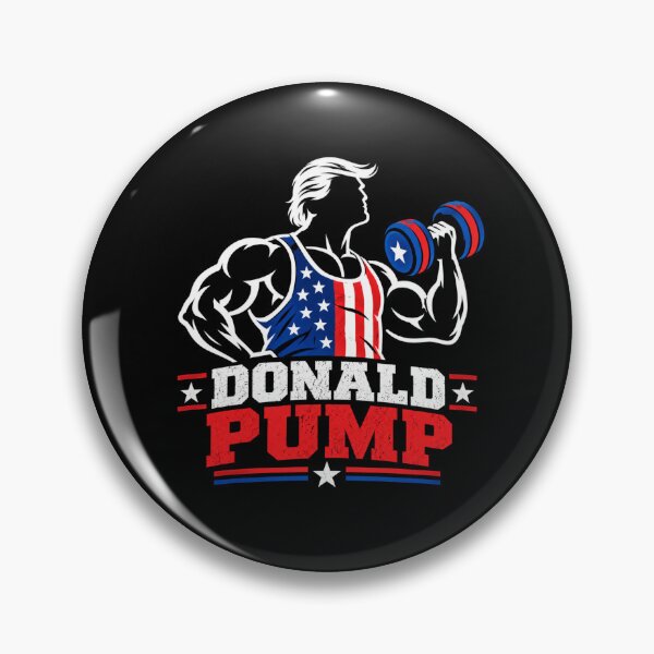 Item preview, Donald Pump – Buff Donald Trump Flexing Fitness Parody designed and sold by TEEJAMBOREE.