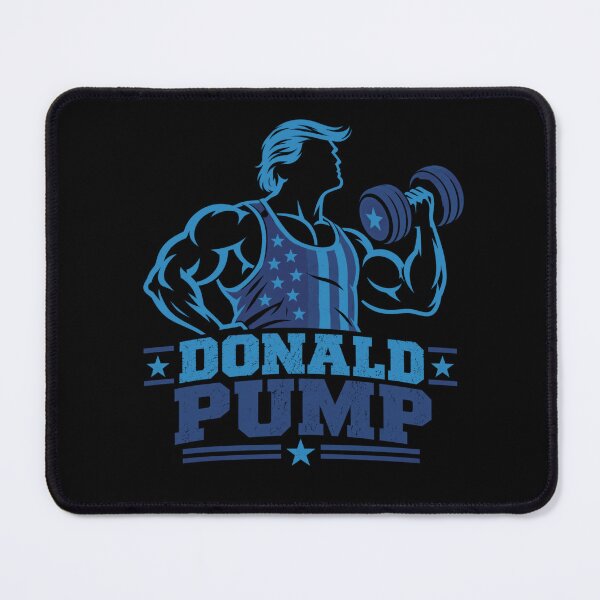 Item preview, Donald Pump – Buff Donald Trump Flexing Fitness Parody designed and sold by TEEJAMBOREE.