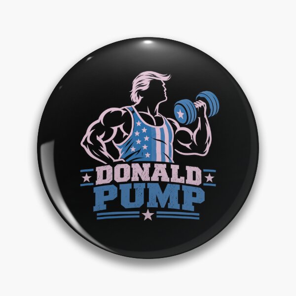 Item preview, Donald Pump – Buff Donald Trump Flexing Fitness Parody designed and sold by TEEJAMBOREE.