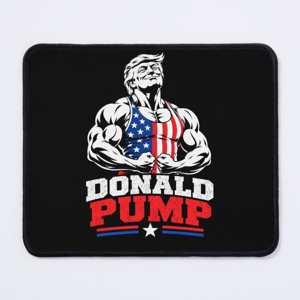 Item preview, Donald Pump – Buff Donald Trump Flexing Fitness Parody designed and sold by TEEJAMBOREE.