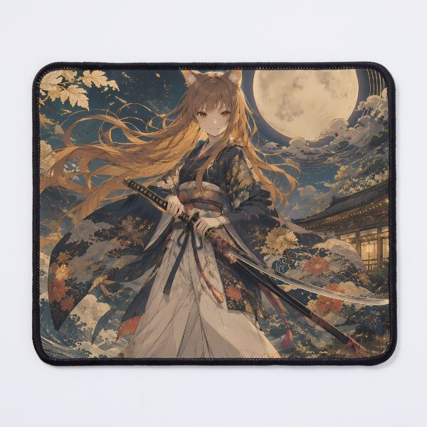 Item preview, Holo Spice and Wolf Moonlit Bridge Guardian designed and sold by mildaclairmo.