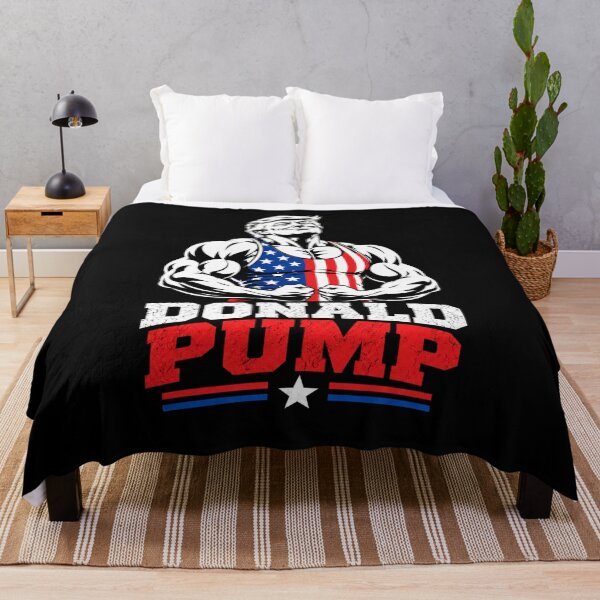 Item preview, Donald Pump – Buff Donald Trump Flexing Fitness Parody designed and sold by TEEJAMBOREE.