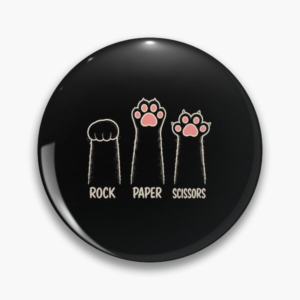 Item preview, Funny Cat Paws Rock Paper Scissors Cartoon Cat Lover Graphic designed and sold by MiALopezArt.