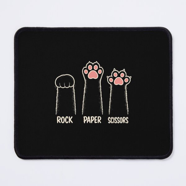 Item preview, Funny Cat Paws Rock Paper Scissors Cartoon Cat Lover Graphic designed and sold by MiALopezArt.