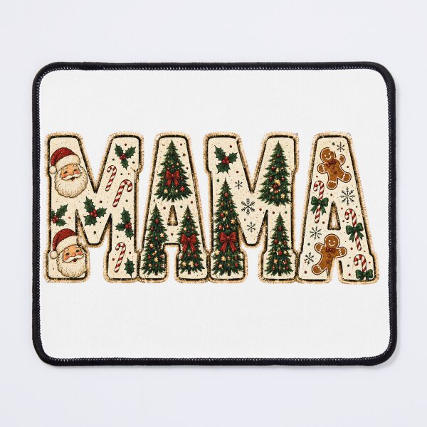 Item preview, Vintage Christmas Mama Retro Typography designed and sold by DYAFLK.