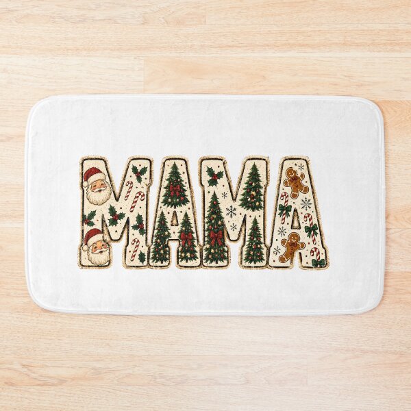 Item preview, Vintage Christmas Mama Retro Typography designed and sold by DYAFLK.