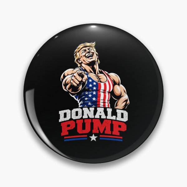 Item preview, Donald Pump – Buff Donald Trump Flexing Fitness Parody designed and sold by TEEJAMBOREE.