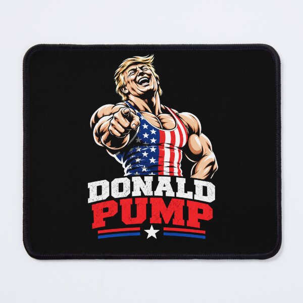 Item preview, Donald Pump – Buff Donald Trump Flexing Fitness Parody designed and sold by TEEJAMBOREE.