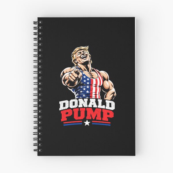 Item preview, Donald Pump – Buff Donald Trump Flexing Fitness Parody designed and sold by TEEJAMBOREE.