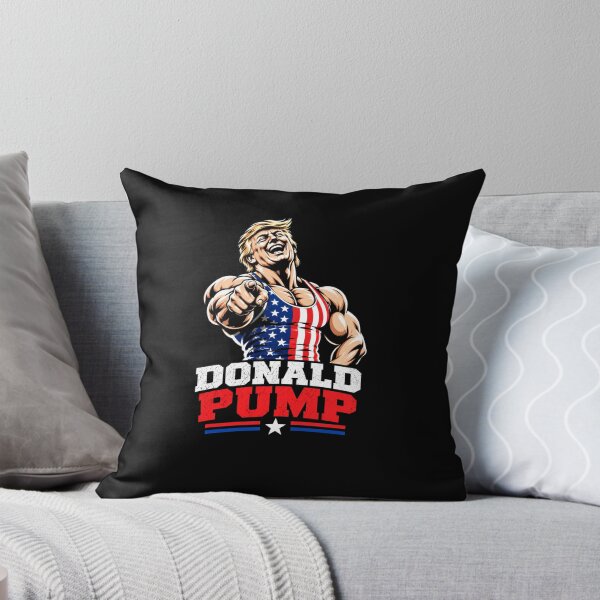 Item preview, Donald Pump – Buff Donald Trump Flexing Fitness Parody designed and sold by TEEJAMBOREE.