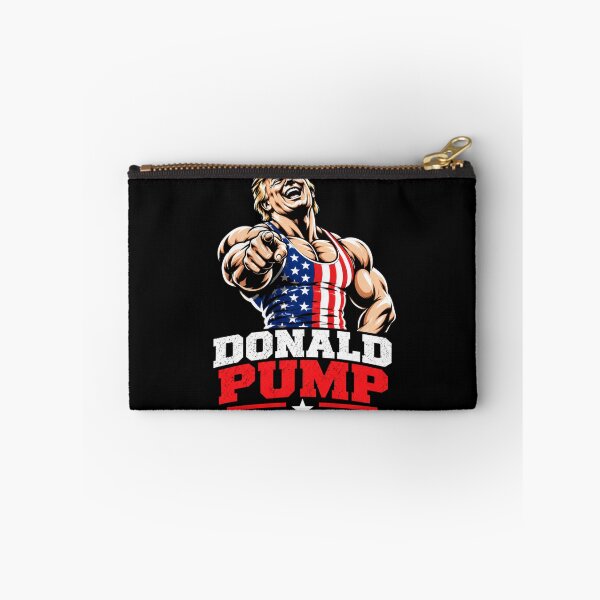 Item preview, Donald Pump – Buff Donald Trump Flexing Fitness Parody designed and sold by TEEJAMBOREE.
