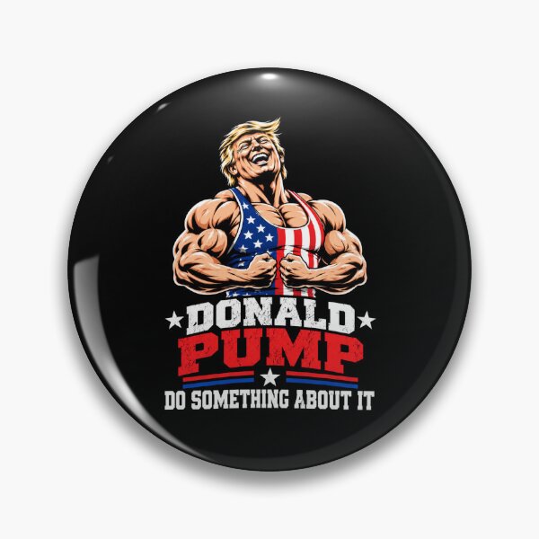 Item preview, Donald Pump – Buff Donald Trump Flexing Fitness Parody designed and sold by TEEJAMBOREE.