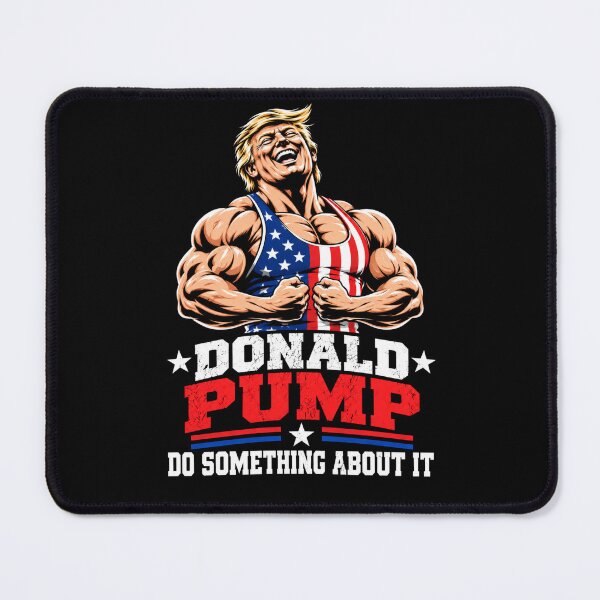 Item preview, Donald Pump – Buff Donald Trump Flexing Fitness Parody designed and sold by TEEJAMBOREE.