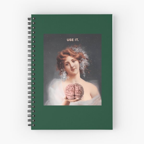Item preview, Use Your Brain Funny Classical Art Parody 641 designed and sold by ForestHomeDe.
