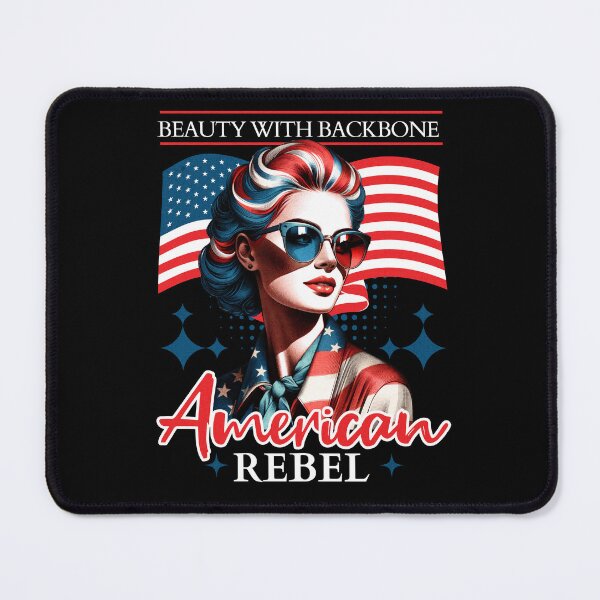 Item preview, Beauty With Backbone – American Rebel Pop Art WHITE designed and sold by FaeryNuff.