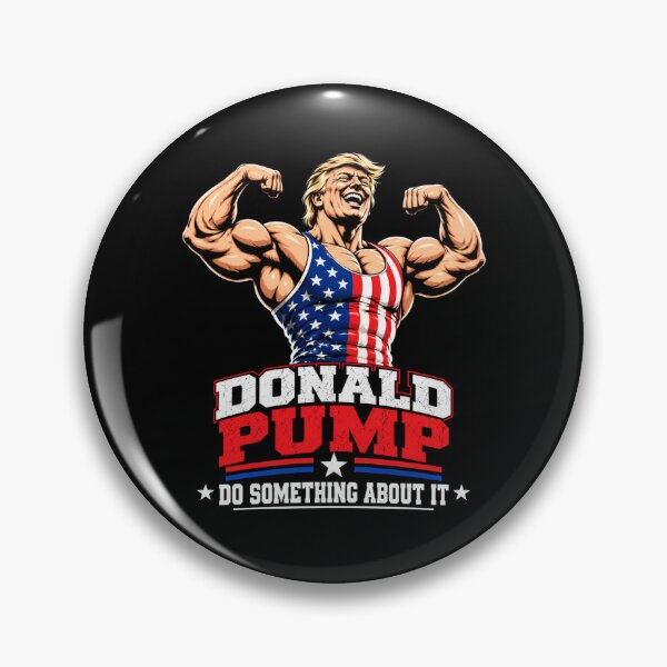 Item preview, Donald Pump – Buff Donald Trump Flexing Fitness Parody designed and sold by TEEJAMBOREE.