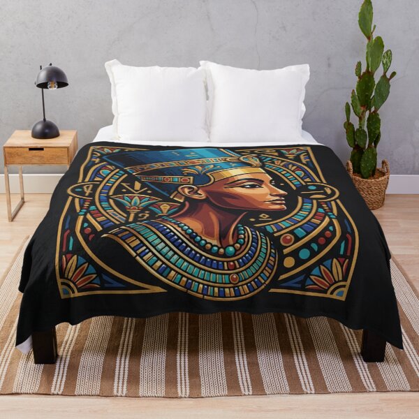 Item preview, Queen Nefertiti Ancient Egyptian Golden Portrait designed and sold by Owcomm.