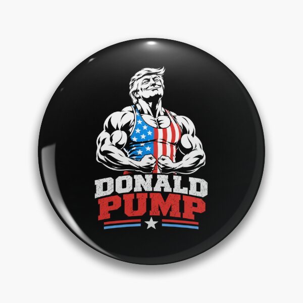 Item preview, Donald Pump – Buff Donald Trump Flexing Fitness Parody designed and sold by TEEJAMBOREE.