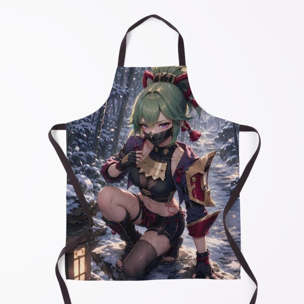 Item preview, Kuki Shinobu Genshin Impact Snowy Bamboo Scout designed and sold by SolenneAzur.