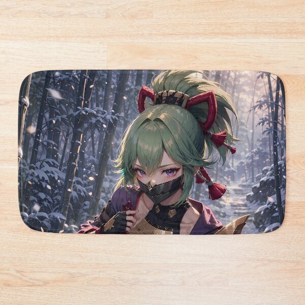 Item preview, Kuki Shinobu Genshin Impact Snowy Bamboo Scout designed and sold by SolenneAzur.