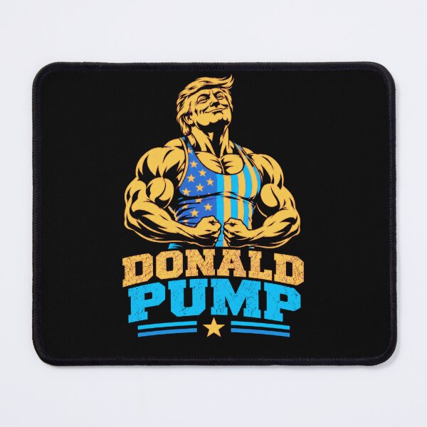 Item preview, Donald Pump – Buff Donald Trump Flexing Fitness Parody designed and sold by TEEJAMBOREE.