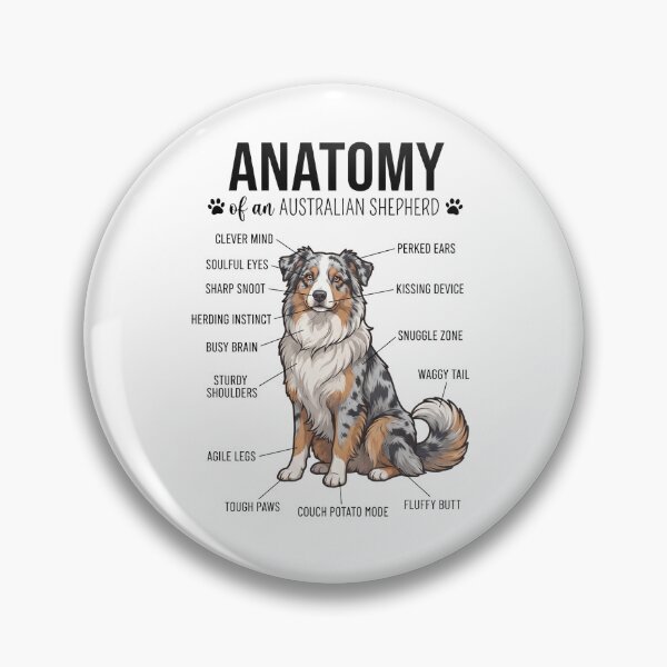 Item preview, Australian Shepherd Anatomy Dog Lover designed and sold by dian-rody-crest.