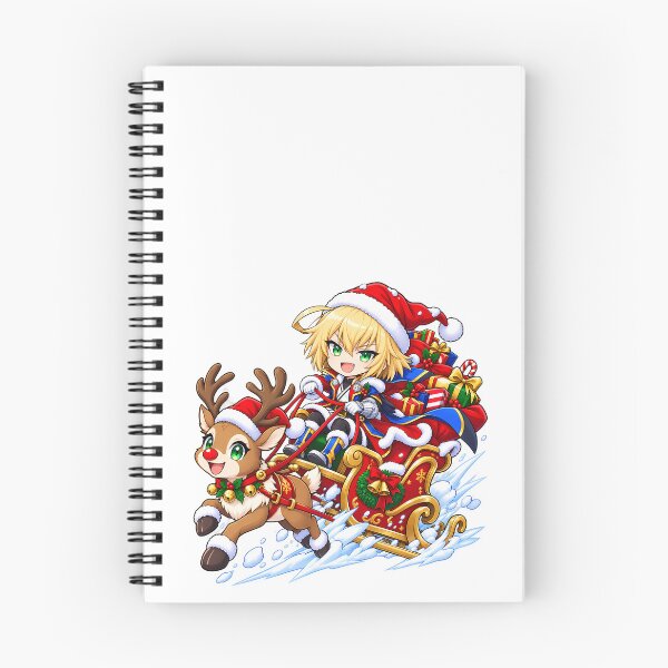 Item preview, Jin Kisaragi BlazBlue Christmas Sleigh Reindeer Ride designed and sold by mildaclairmo.