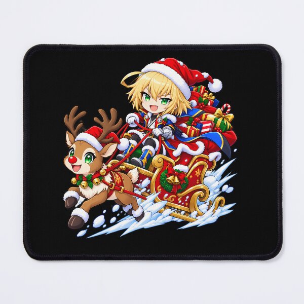 Item preview, Jin Kisaragi BlazBlue Christmas Sleigh Reindeer Ride designed and sold by mildaclairmo.