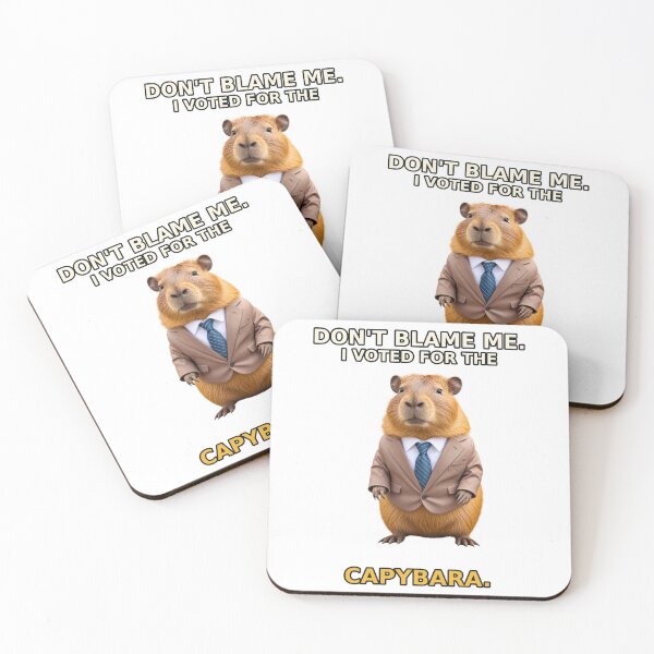Item preview, Don’t Blame Me, I Voted for the Capybara – Funny Election Animal Humor designed and sold by Mirgonhood.