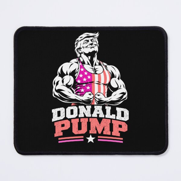 Item preview, Donald Pump – Buff Donald Trump Flexing Fitness Parody designed and sold by TEEJAMBOREE.