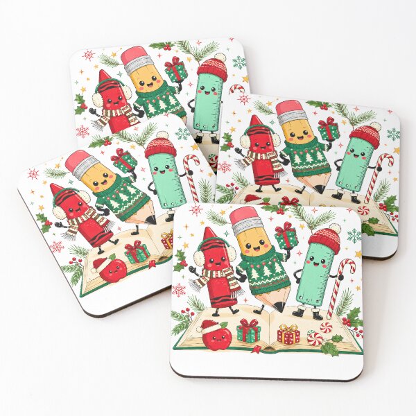 Item preview, Cute Christmas School Supplies Teacher Holiday designed and sold by DYAFLK.