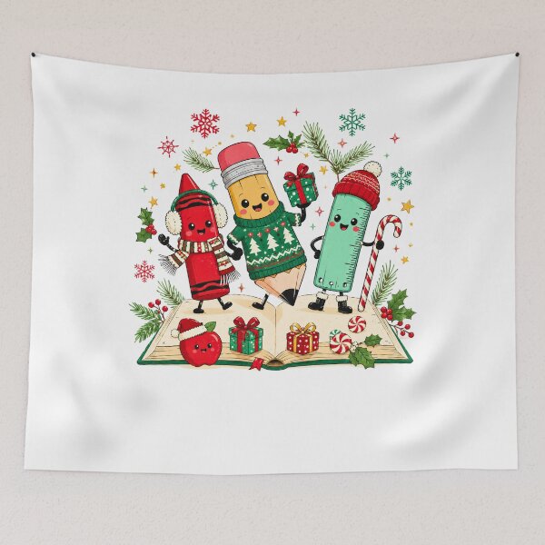 Item preview, Cute Christmas School Supplies Teacher Holiday designed and sold by DYAFLK.