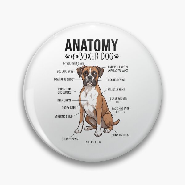 Item preview, Boxer Dog Anatomy Dog Lover designed and sold by dian-rody-crest.