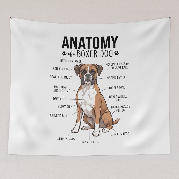 Item preview, Boxer Dog Anatomy Dog Lover designed and sold by dian-rody-crest.