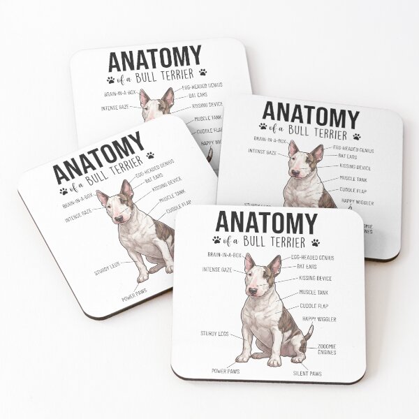 Item preview, Bull Terrier Anatomy Dog Lover designed and sold by dian-rody-crest.