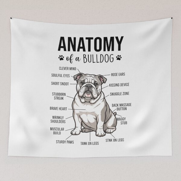 Item preview, Bulldog Anatomy Dog Lover designed and sold by dian-rody-crest.