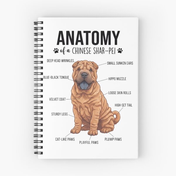 Item preview, Chinese Shar Pei Anatomy Dog Lover designed and sold by dian-rody-crest.