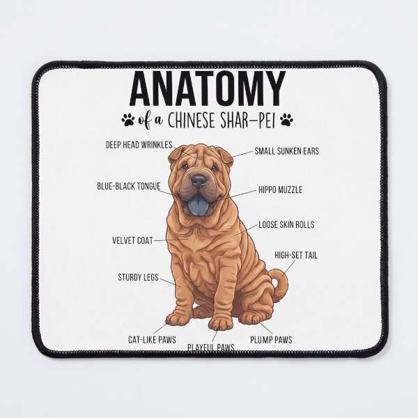 Item preview, Chinese Shar Pei Anatomy Dog Lover designed and sold by dian-rody-crest.