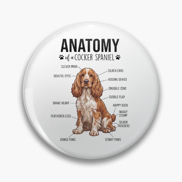 Artikelvorschau, Cocker Spaniel Anatomie Hundeliebhaber entworfen und verkauft von dian-rody-crest.