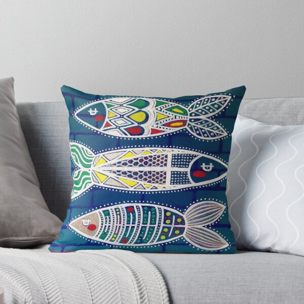 Sardines 1 Throw Pillow