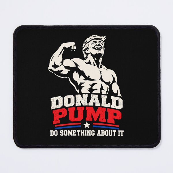 Item preview, Donald Pump – Buff Donald Trump Flexing Fitness Parody designed and sold by TEEJAMBOREE.