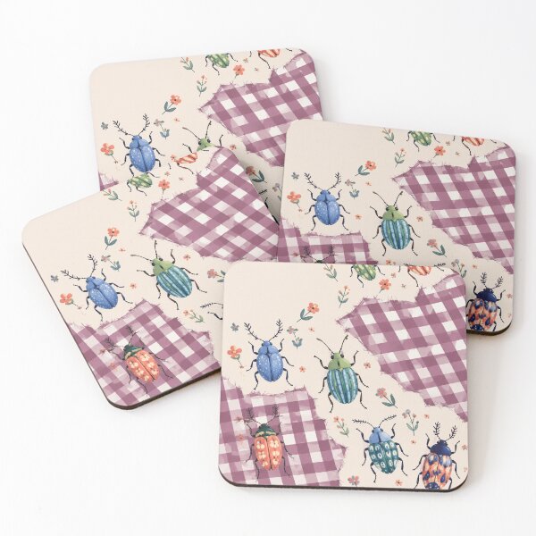 Item preview, Gingham Beetle Garden designed and sold by GraphycoPublish.