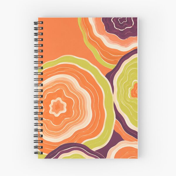 Item preview, Topographic Citrus Rings designed and sold by GraphycoPublish.