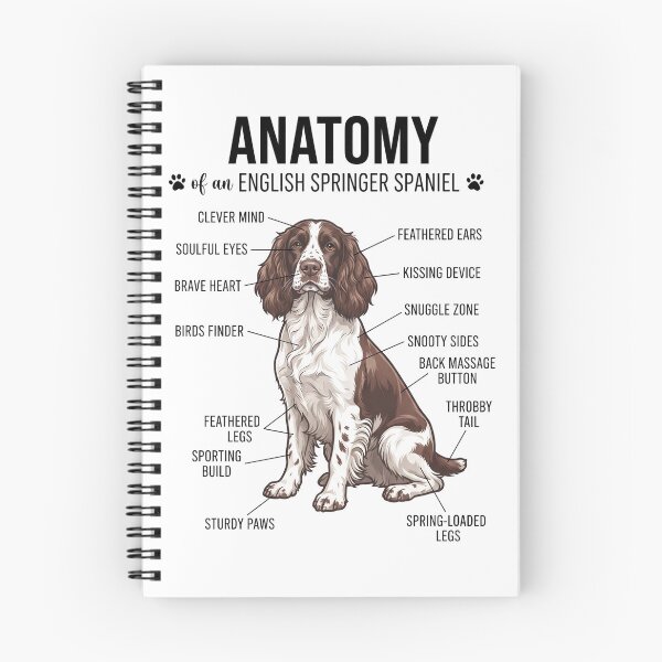 Item preview, English Springer Spaniel Anatomy Dog Lover designed and sold by dian-rody-crest.