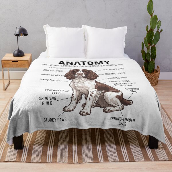 Item preview, English Springer Spaniel Anatomy Dog Lover designed and sold by dian-rody-crest.