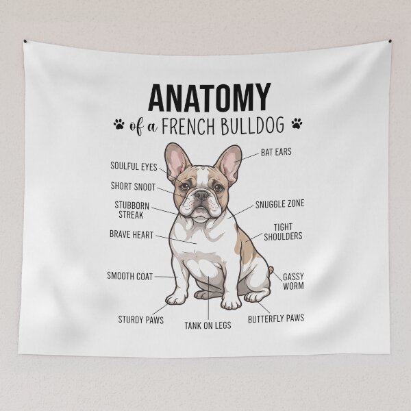 Item preview, French Bulldog Anatomy Dog Lover designed and sold by dian-rody-crest.