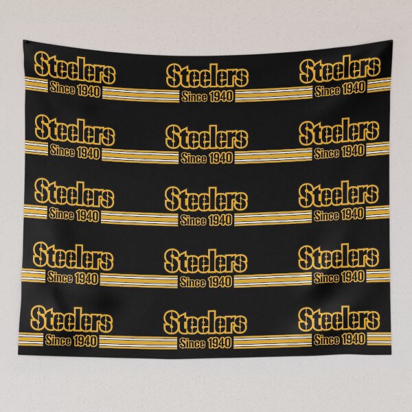 Item preview, Pittsburgh Steelers Since 1940 Vintage Typography Football Fan Art designed and sold by Lifer Art and Design.